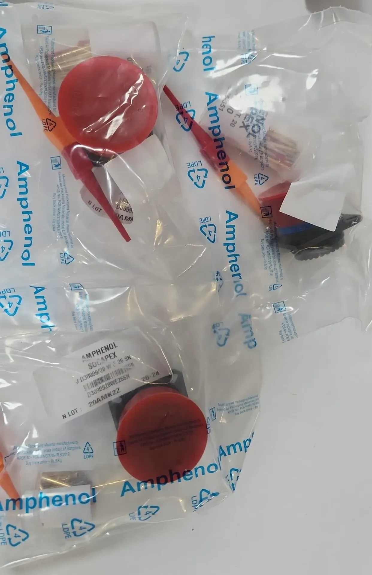 [D38999/20WE26SN] Connector, Receptacle, Olive Drab  Cadmium, Size 17, 26X20 Socket  Contacts, D38999 S3
